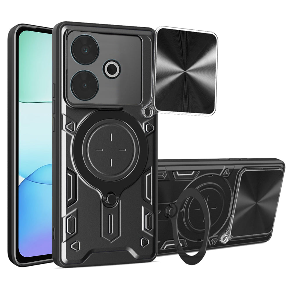 Funda para Xiaomi Poco M6 4G / Redmi 13, Techsuit, CamGuard Pro, Negra