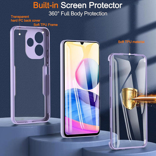 Funda para Xiaomi Poco M6 4G / Redmi 13, Techsuit, ColorVerse 360, Negra