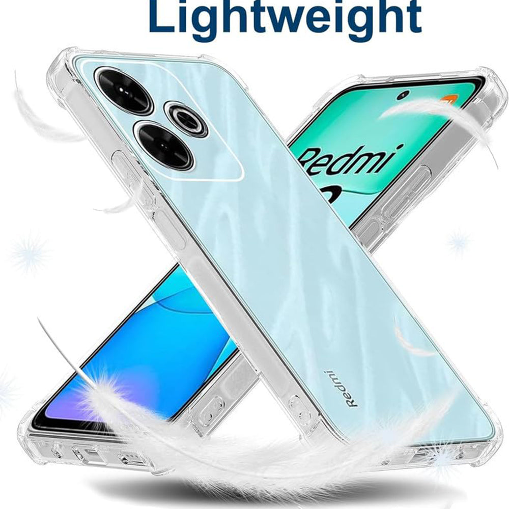 Funda para Xiaomi Poco M6 4G / Redmi 13, Techsuit, Antigolpes Transparente, Transparente
