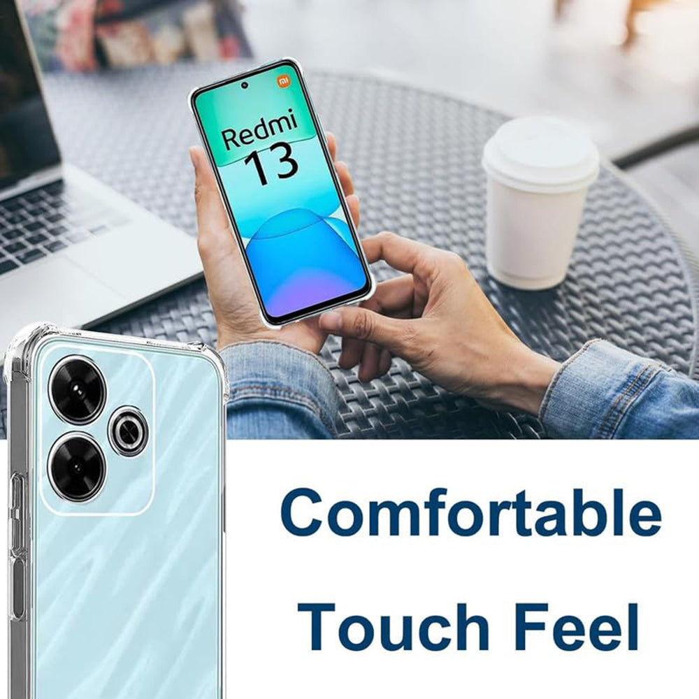 Funda para Xiaomi Poco M6 4G / Redmi 13, Techsuit, Antigolpes Transparente, Transparente