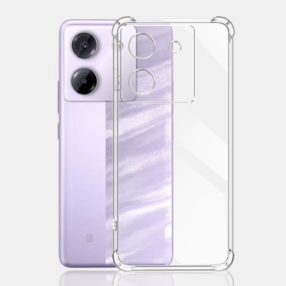 Funda para Xiaomi Poco M7 Pro 5G, Techsuit, Antigolpes Transparente, Transparente