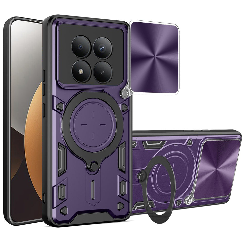 Funda para Xiaomi Poco M8 Pro / Redmi Note 15 Pro+ 5G, Techsuit, CamGuard Pro, Morado