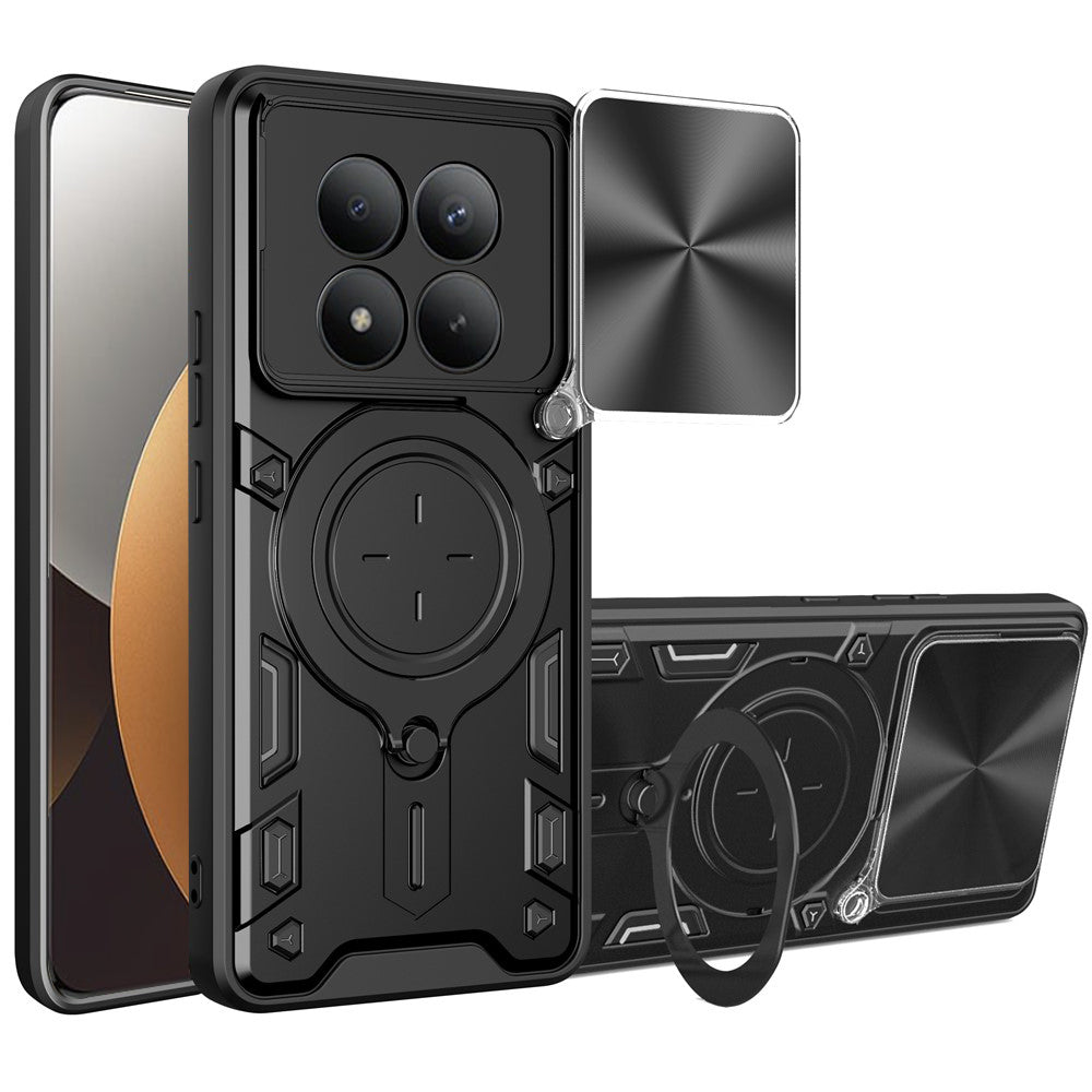 Funda para Xiaomi Poco M8 Pro / Redmi Note 15 Pro+ 5G, Techsuit, CamGuard Pro, Negra