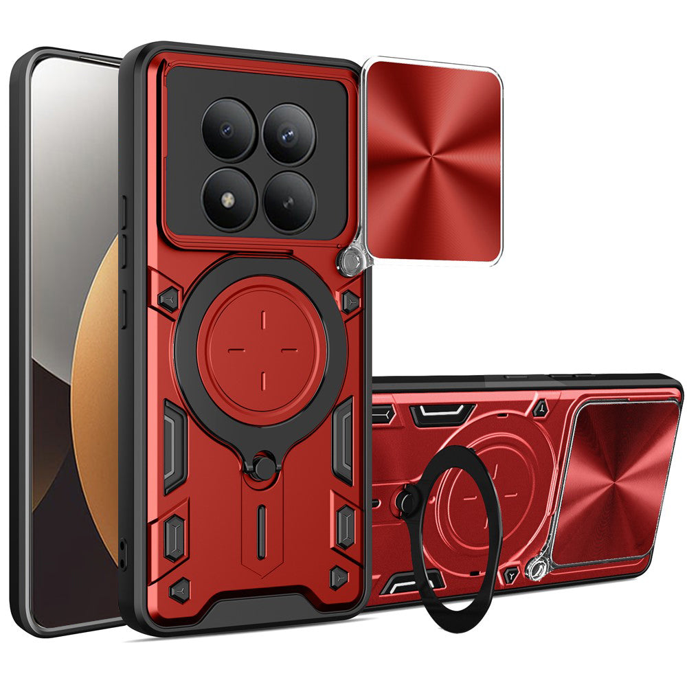 Funda para Xiaomi Poco M8 Pro / Redmi Note 15 Pro+ 5G, Techsuit, CamGuard Pro, Roja
