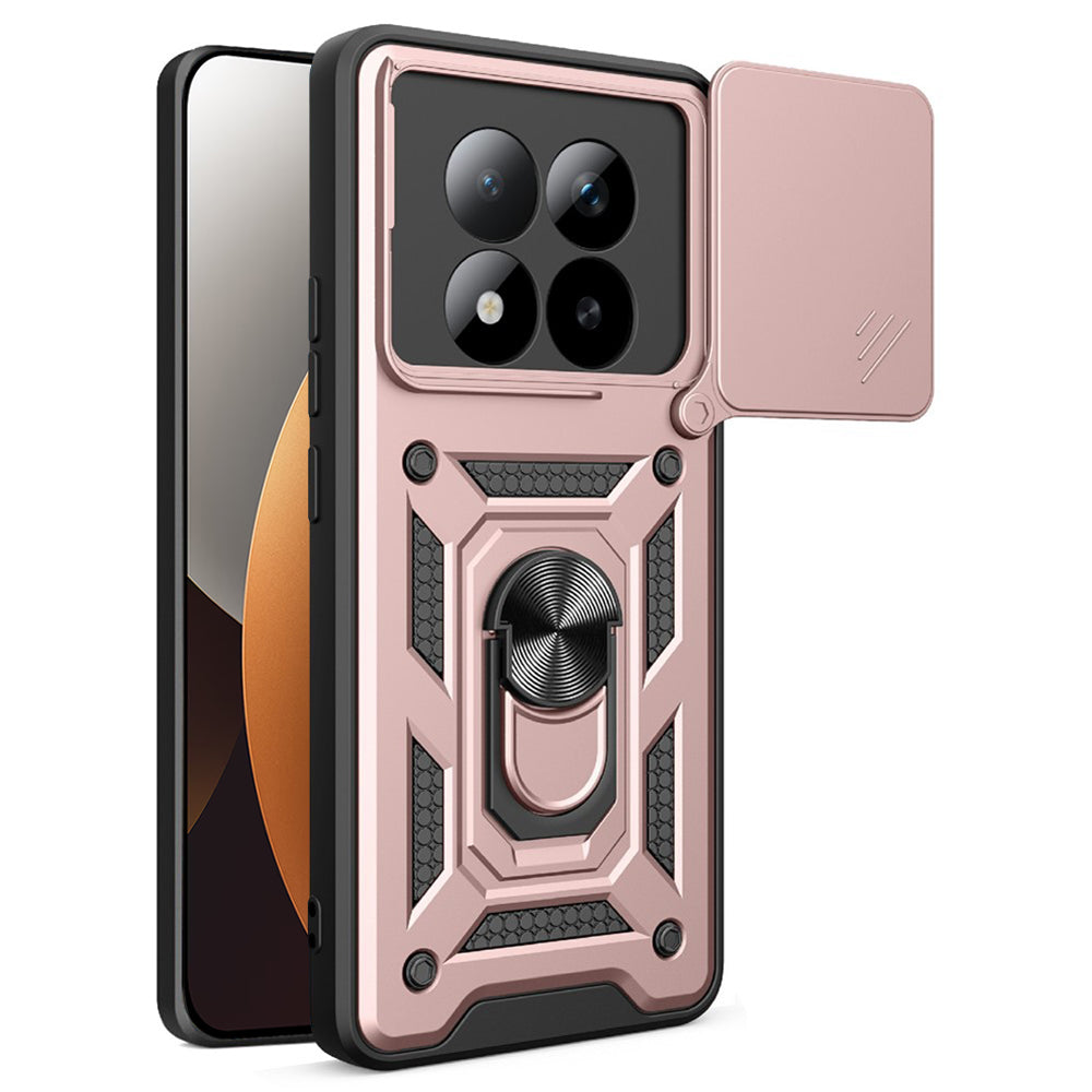 Funda para Xiaomi Poco M8 Pro / Redmi Note 15 Pro+ 5G, Techsuit, CamShield, Rosa Dorada