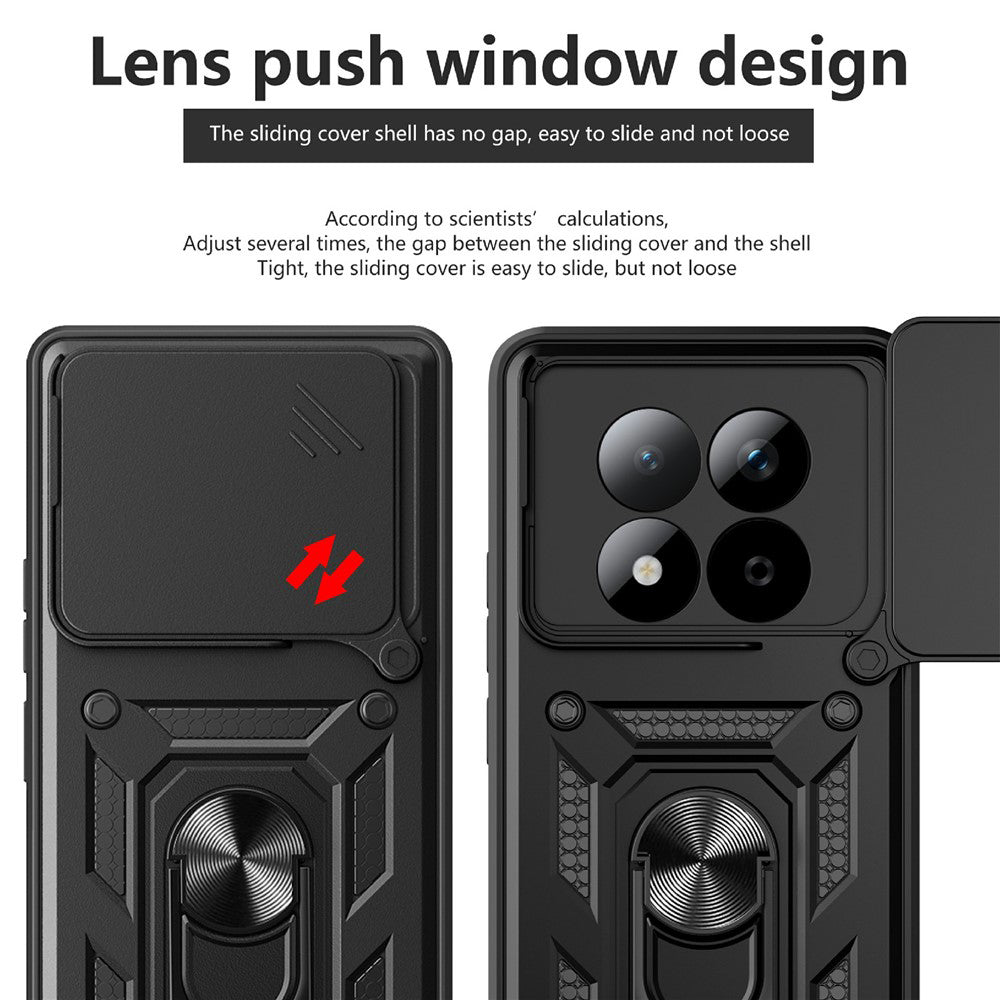 Funda para Xiaomi Poco M8 Pro / Redmi Note 15 Pro+ 5G, Techsuit, CamShield, Rosa Dorada