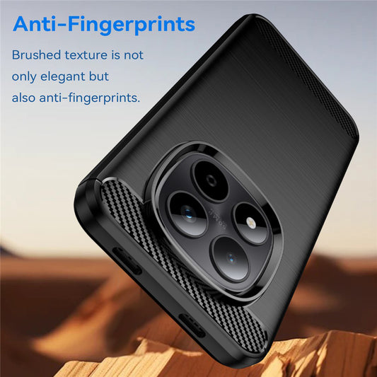 Funda para Xiaomi Poco M8 Pro / Redmi Note 15 Pro+ 5G, Techsuit, Carbono, Negra