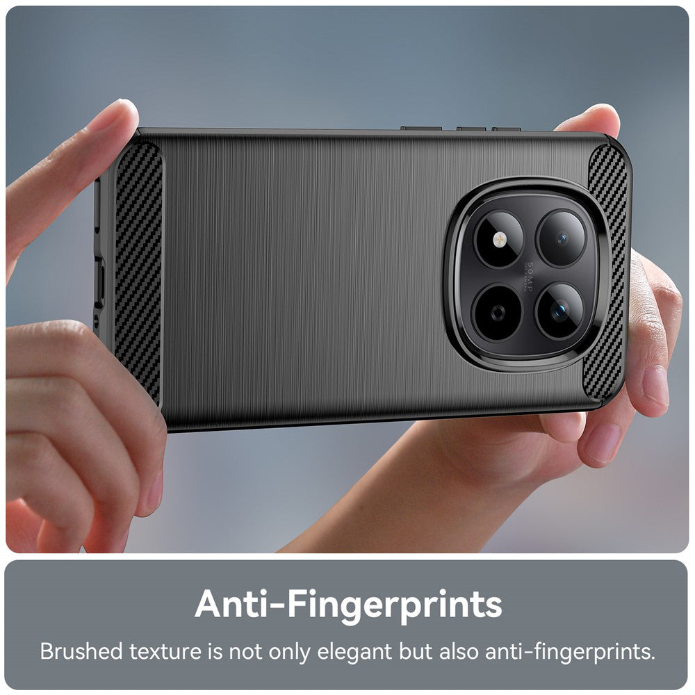 Funda para Xiaomi Poco M8 Pro / Redmi Note 15 Pro+ 5G, Techsuit, Carbono, Negra