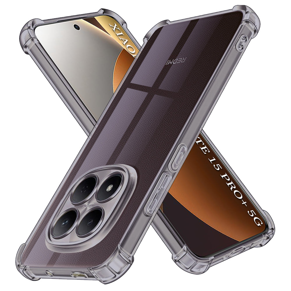 Funda para Xiaomi Poco M8 Pro / Redmi Note 15 Pro+ 5G, Techsuit, Shockproof Clear, Ahumada