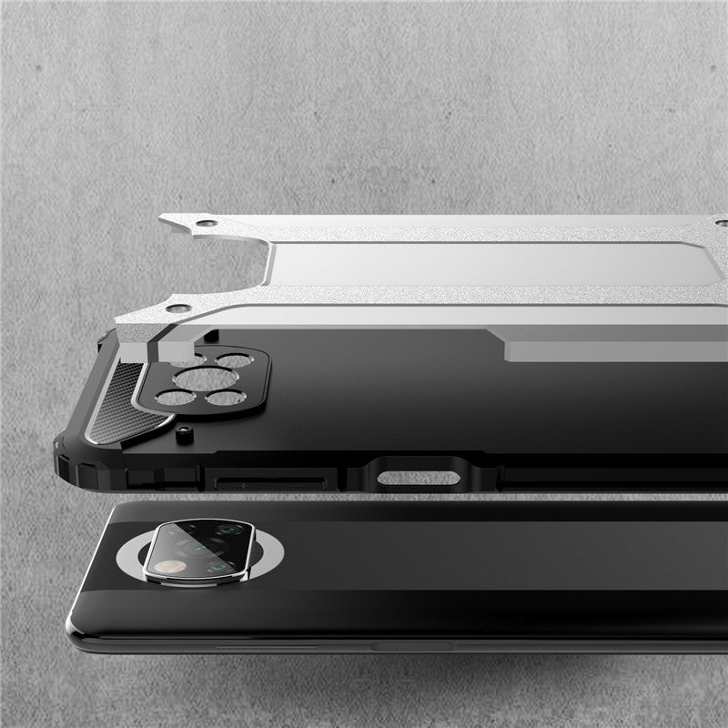 Funda para Xiaomi Poco X3 Pro / X3 NFC / X3, Techsuit, Hybrid Armor, Negra
