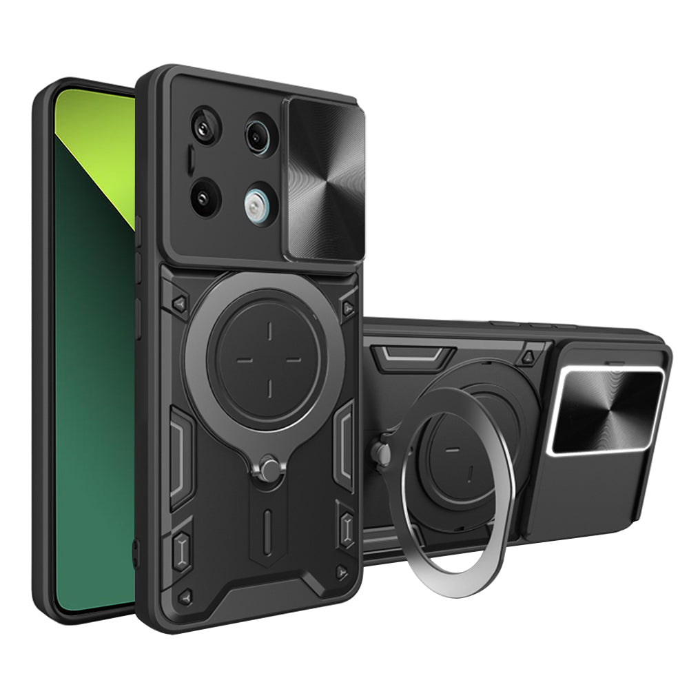Funda para Xiaomi Poco X6 / Note 13 Pro 5G, Techsuit, CamGuard Pro, Negra