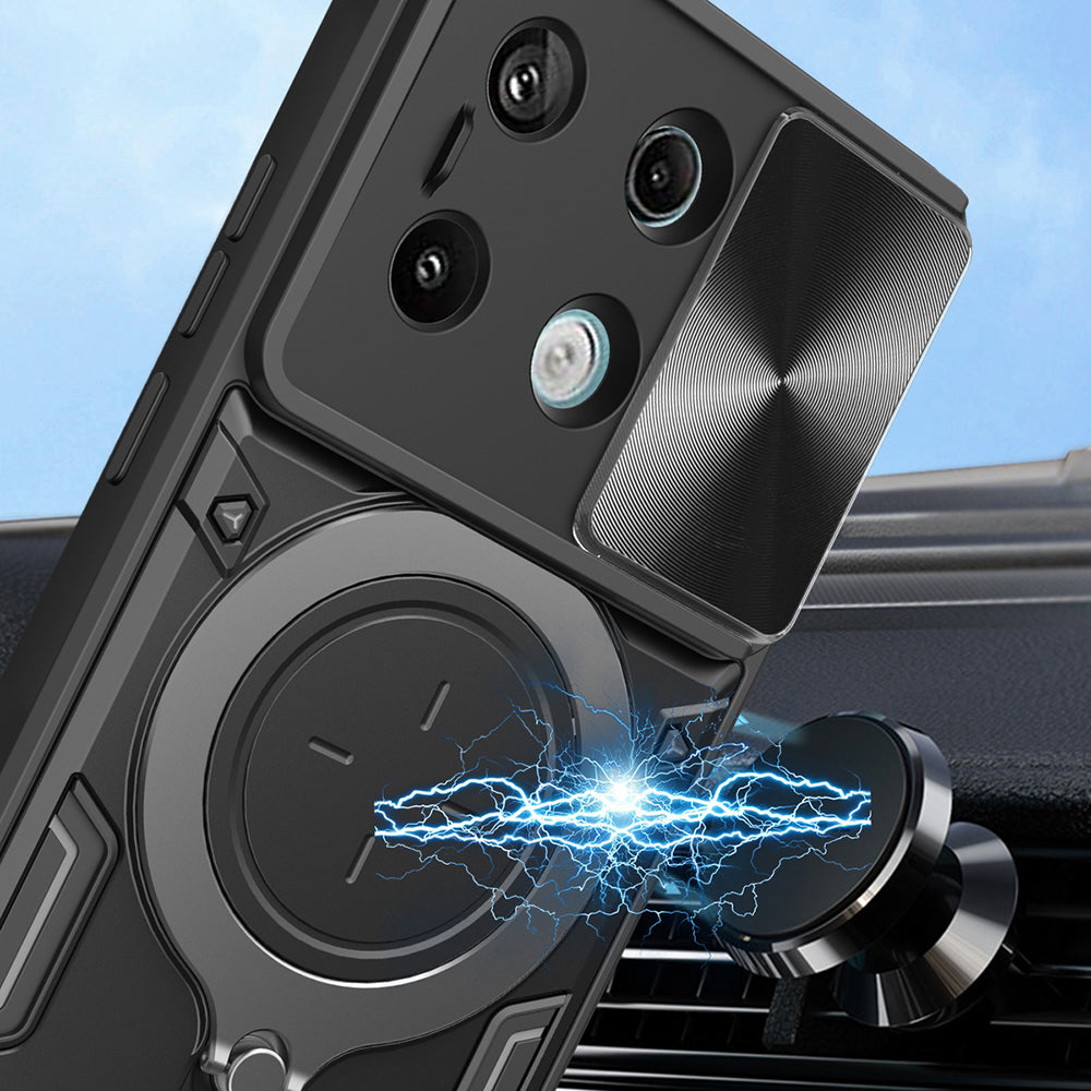 Funda para Xiaomi Poco X6 / Note 13 Pro 5G, Techsuit, CamGuard Pro, Negra