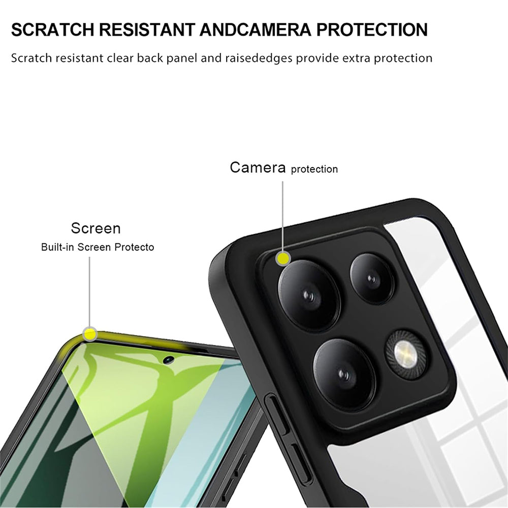 Funda para Xiaomi Poco X6 / Note 13 Pro 5G, Techsuit, ColorVerse 360, Negra