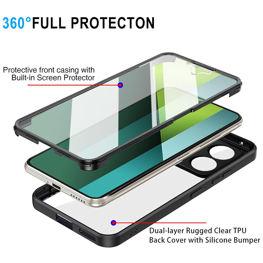 Funda para Xiaomi Poco X6 / Note 13 Pro 5G, Techsuit, ColorVerse 360, Negra