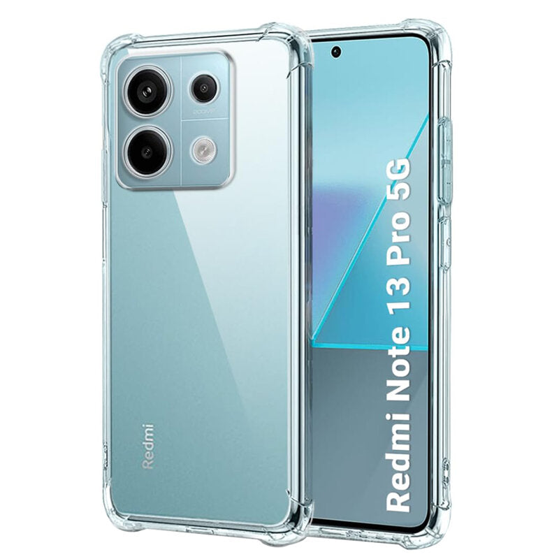 Funda para Xiaomi Poco X6 / Note 13 Pro 5G, Techsuit, Transparente a prueba de golpes, Transparente