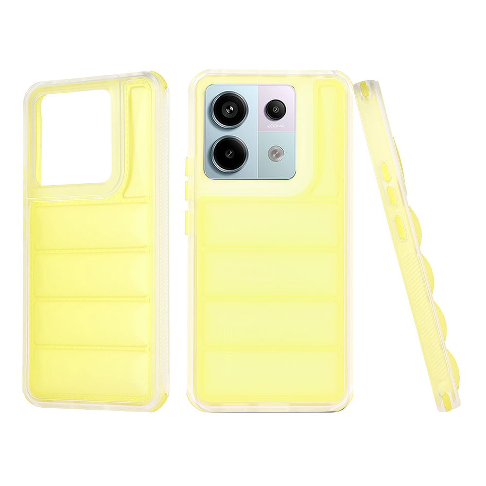 Funda para Xiaomi Poco X6 / Note 13 Pro 5G, Techsuit, Wave Shield, Amarilla