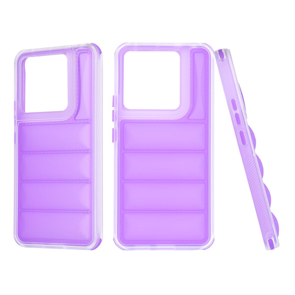 Funda para Xiaomi Poco X6 / Note 13 Pro 5G, Techsuit, Wave Shield, Morado