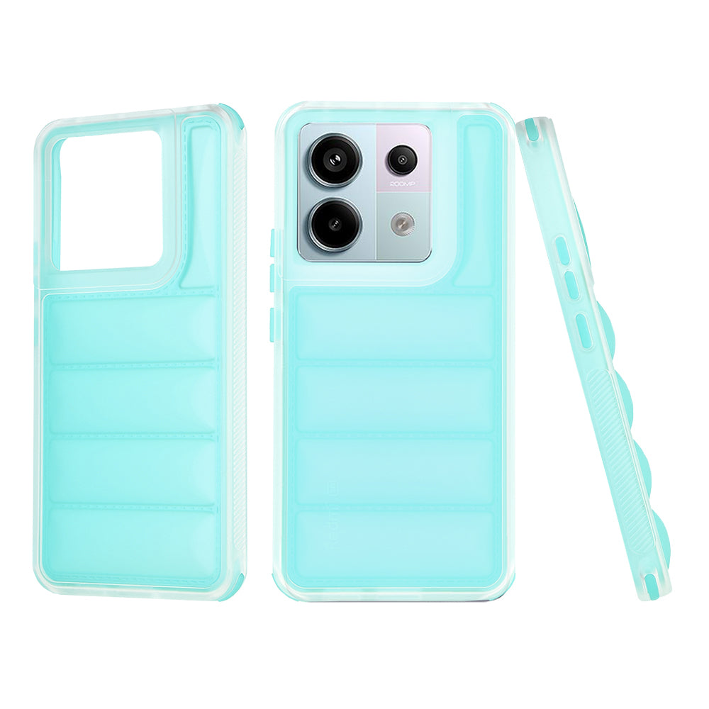 Funda para Xiaomi Poco X6 / Note 13 Pro 5G, Techsuit, Wave Shield, Turquesa