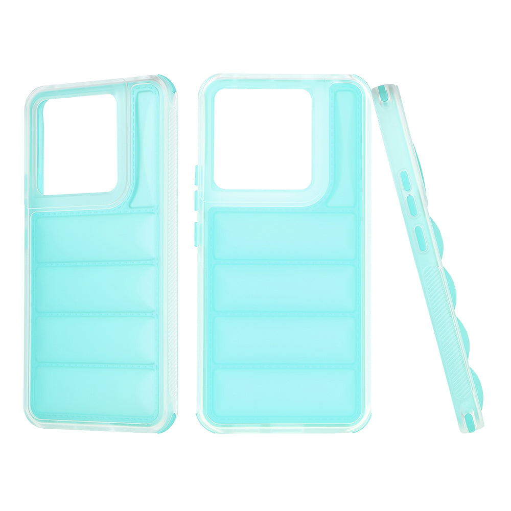Funda para Xiaomi Poco X6 / Note 13 Pro 5G, Techsuit, Wave Shield, Turquesa