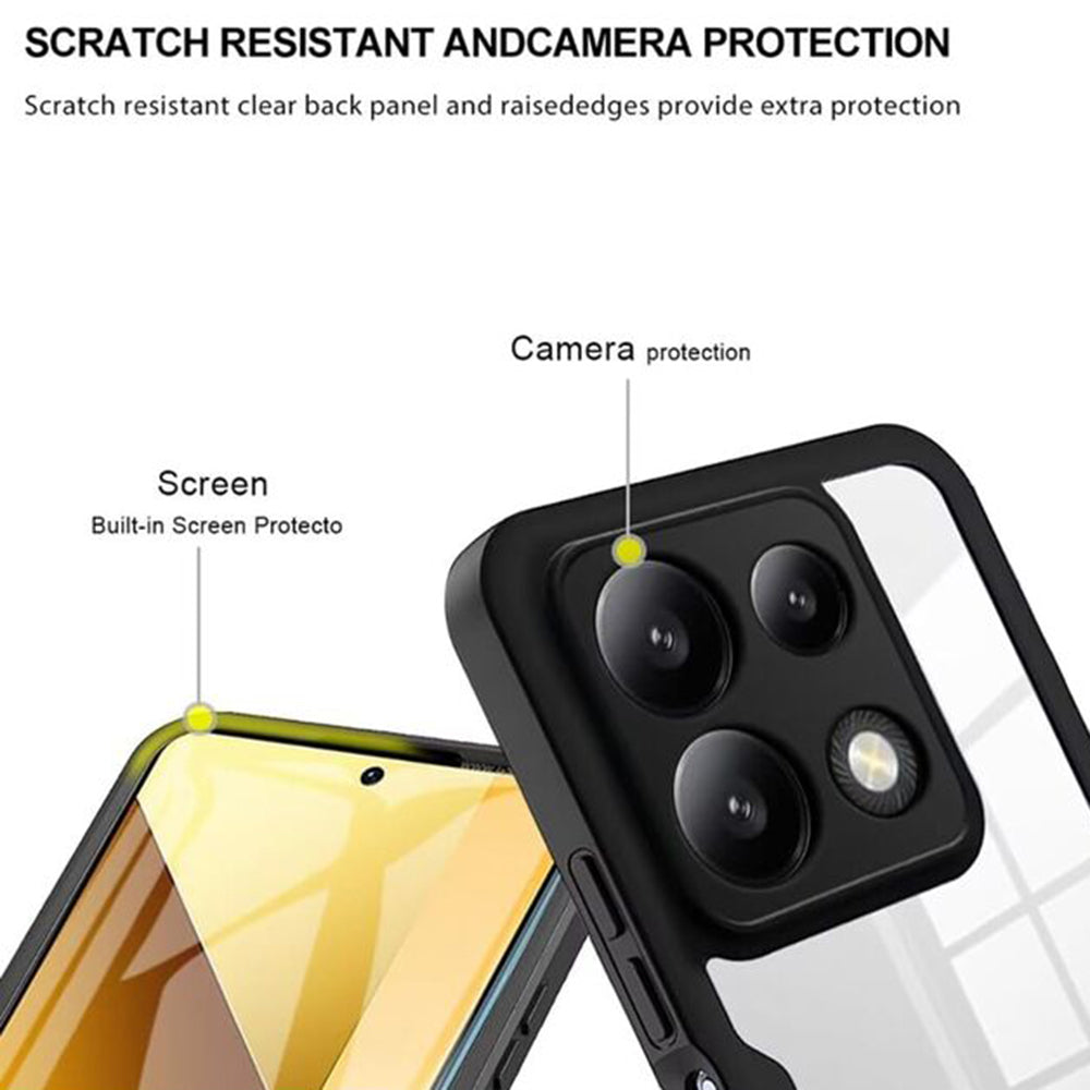 Funda para Xiaomi Poco X6 Pro, Techsuit, ColorVerse 360, Negra