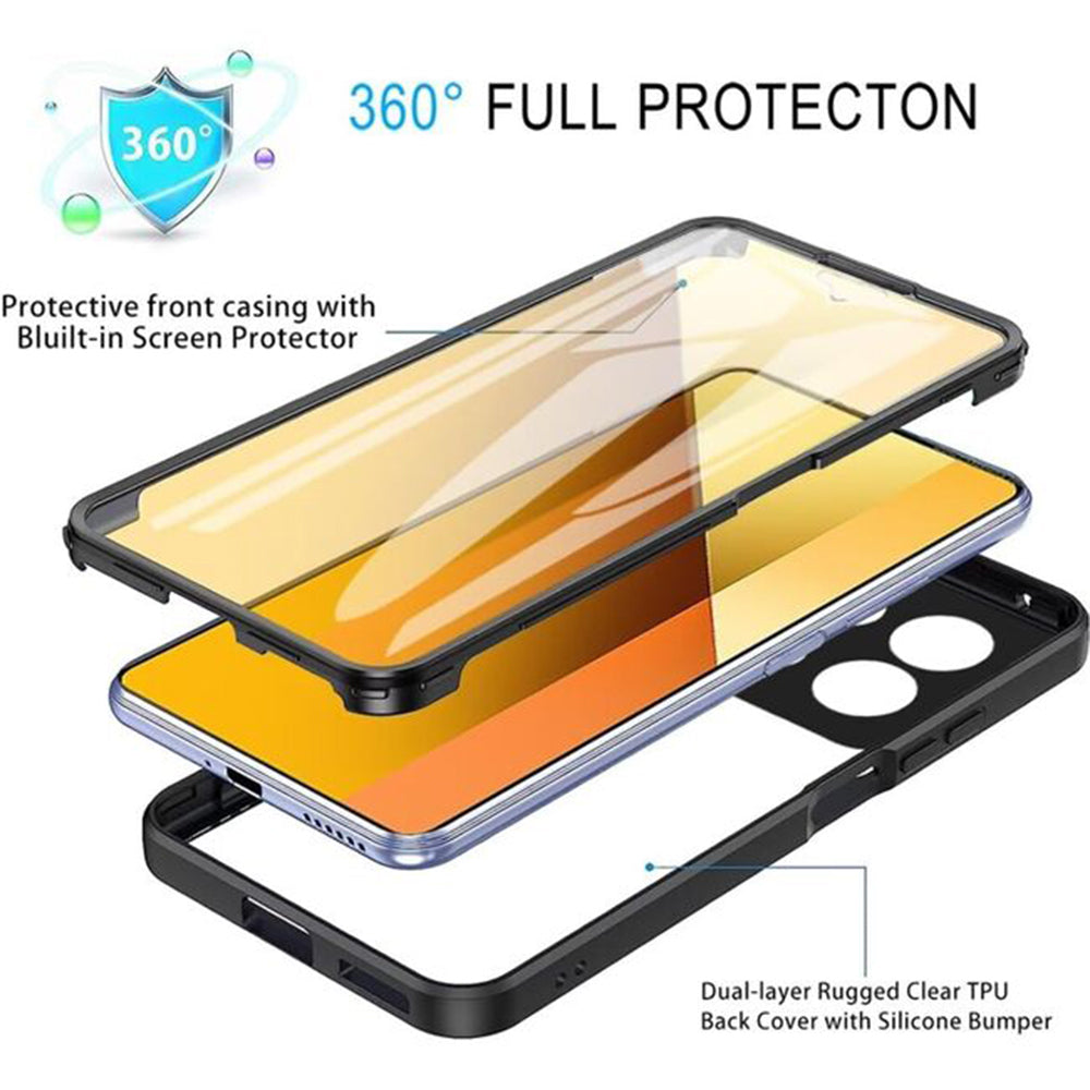 Funda para Xiaomi Poco X6 Pro, Techsuit, ColorVerse 360, Rosa