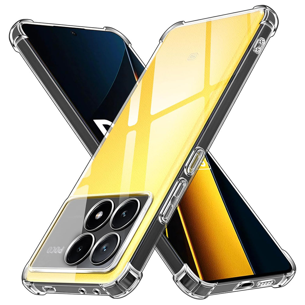 Funda para Xiaomi Poco X6 Pro, Techsuit, Antigolpes Transparente, Transparente