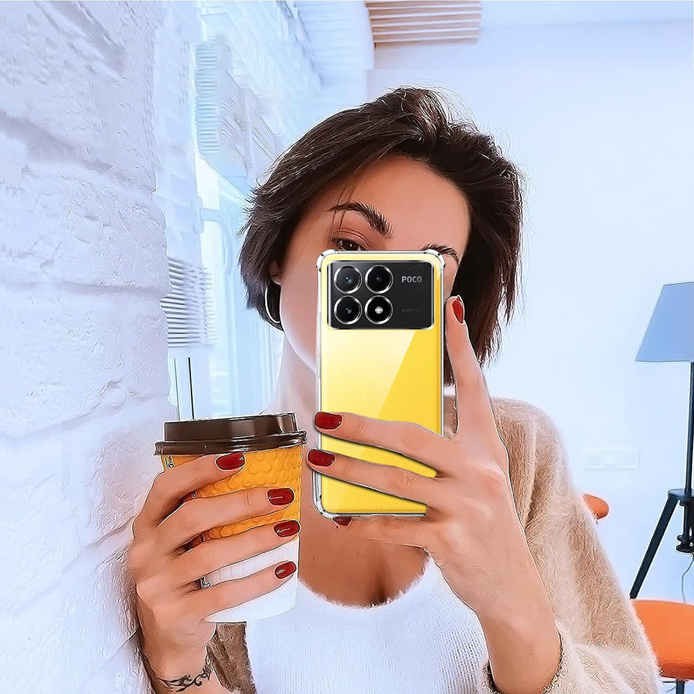 Funda para Xiaomi Poco X6 Pro, Techsuit, Antigolpes Transparente, Transparente