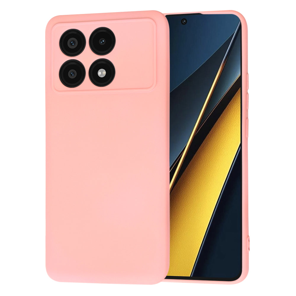 Funda para Xiaomi Poco X6 Pro, Techsuit, SoftFlex, Rosa Claro