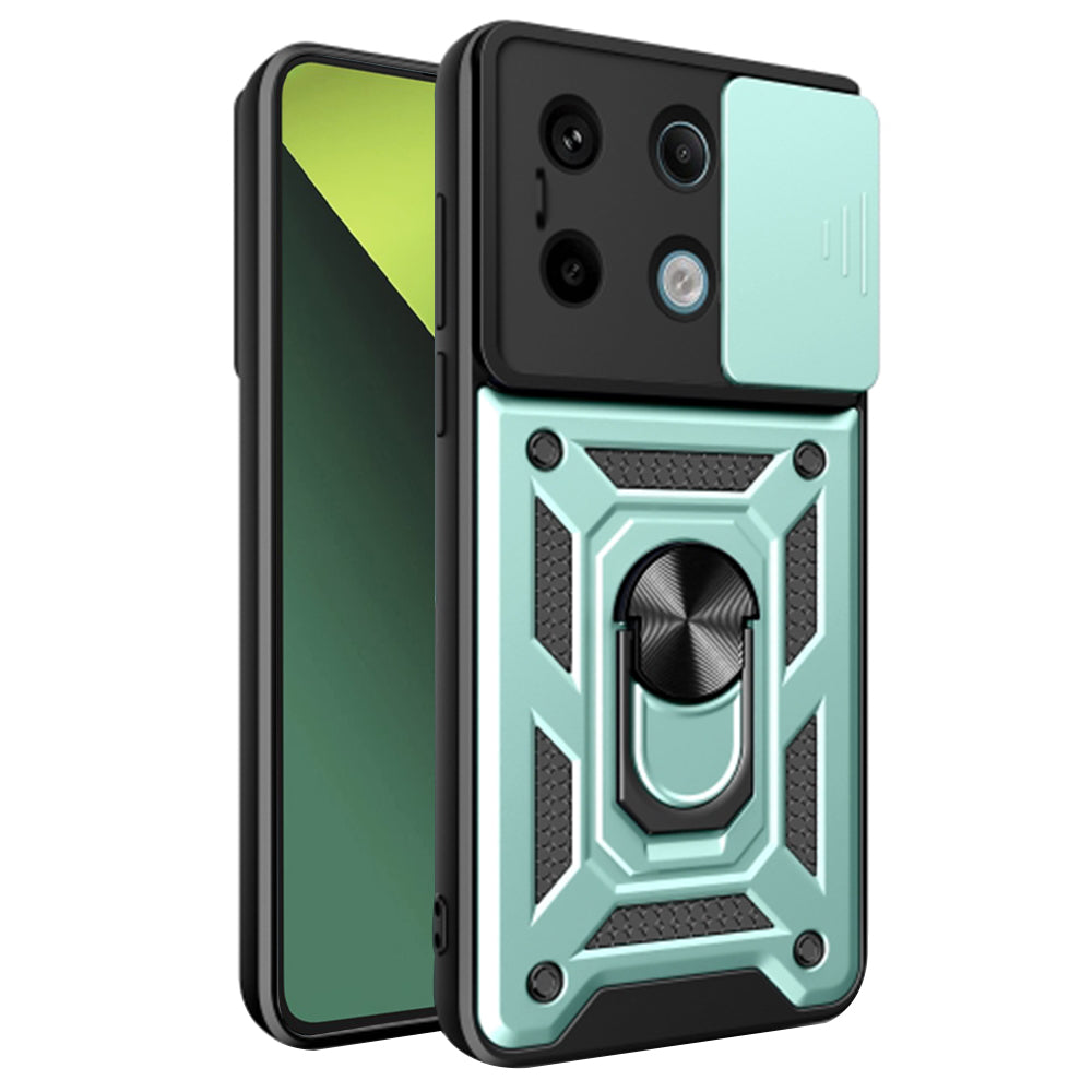 Funda para Xiaomi Poco X6 / Redmi Note 13 Pro 5G, Techsuit, CamShield, Verde