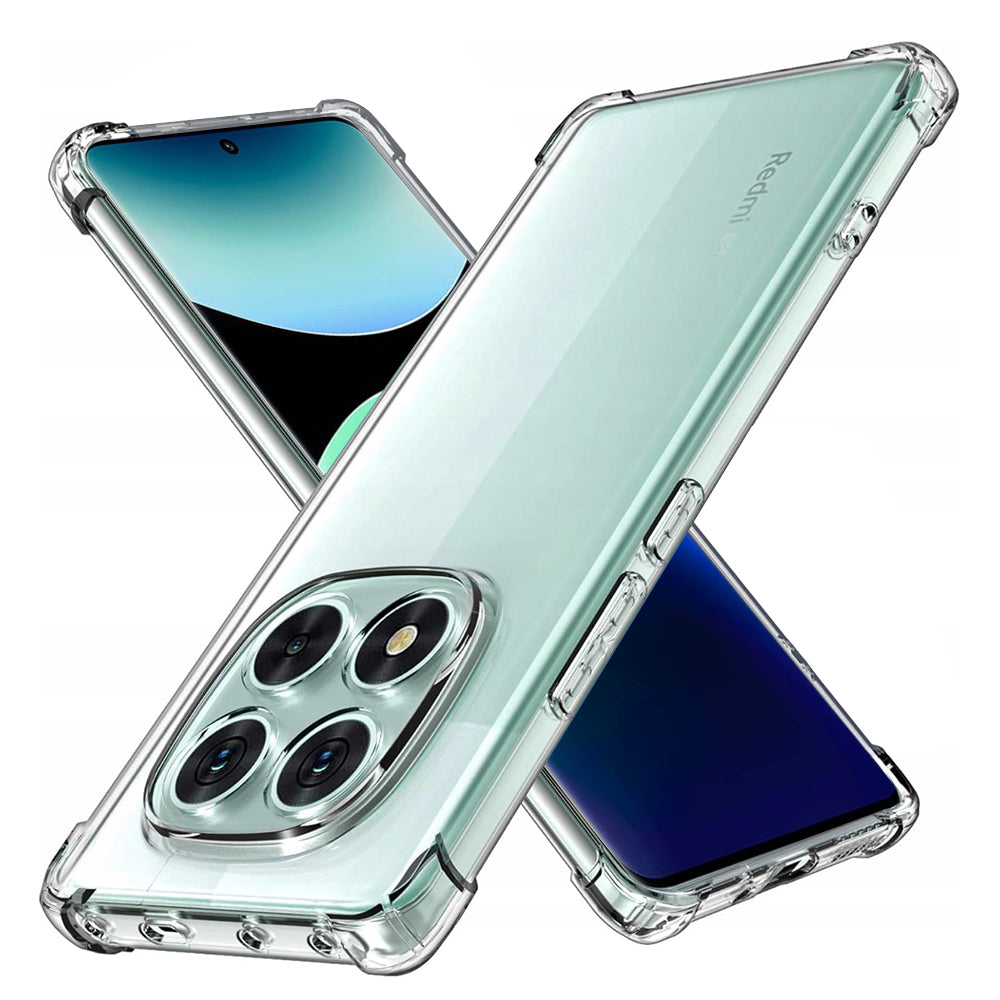 Funda para Xiaomi Poco X7 / Note 14 Pro 5G, Techsuit, Transparente a prueba de golpes, Transparente