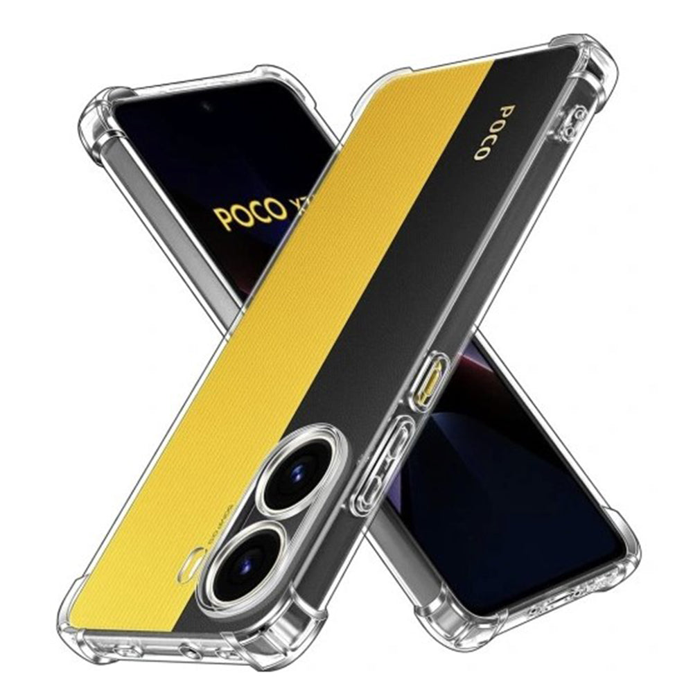 Funda para Xiaomi Poco X7 Pro, Techsuit, Antigolpes Transparente, Transparente
