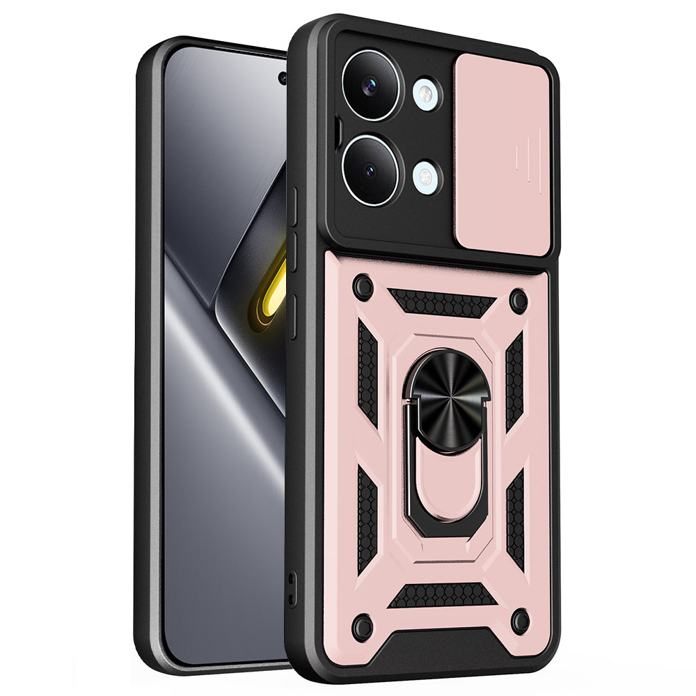 Funda para Xiaomi Poco X8 Pro Max, Techsuit, CamShield, Rosa Dorado