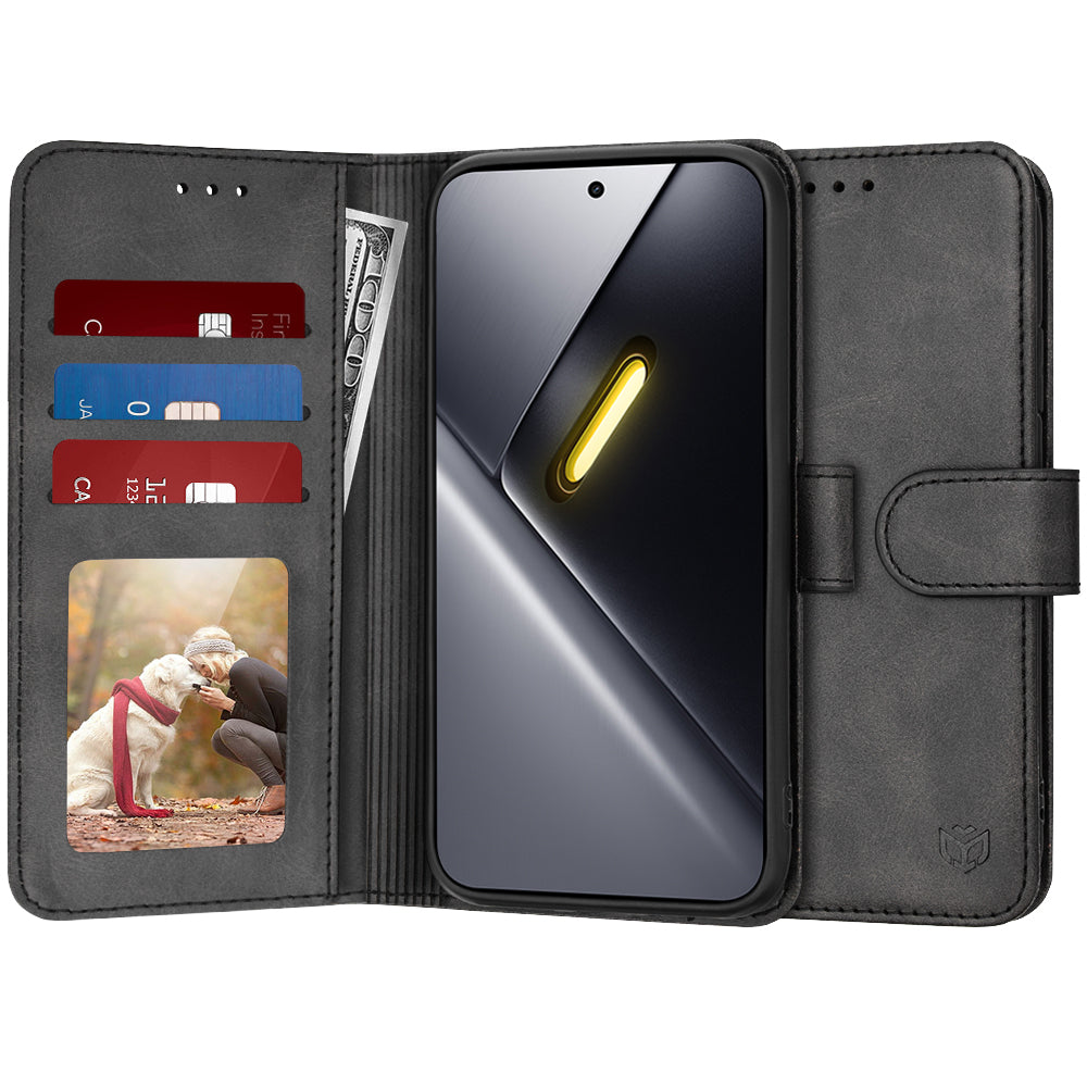 Funda para Xiaomi Poco X8 Pro Max, Techsuit, Diary Book, Negra