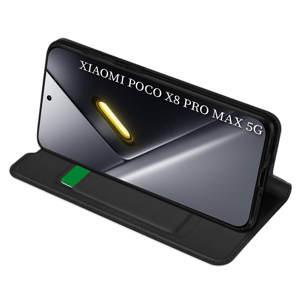 Funda para Xiaomi Poco X8 Pro Max, Techsuit, Magskin Book, Negra
