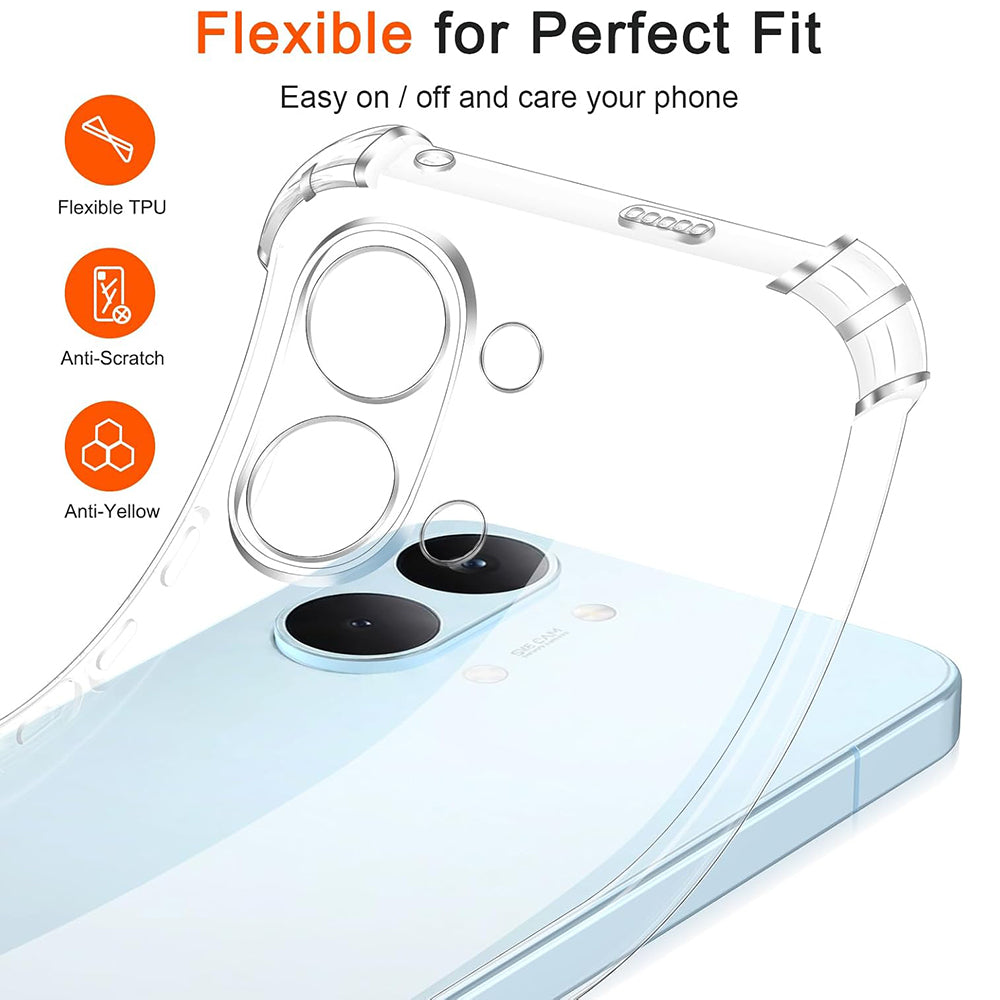 Funda para Xiaomi Poco X8 Pro Max, Techsuit, Shockproof Clear, Transparente