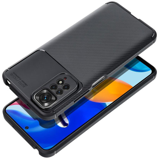 Funda para Xiaomi Poco C65 / Redmi 13C, OEM, Carbon Premium, Negra