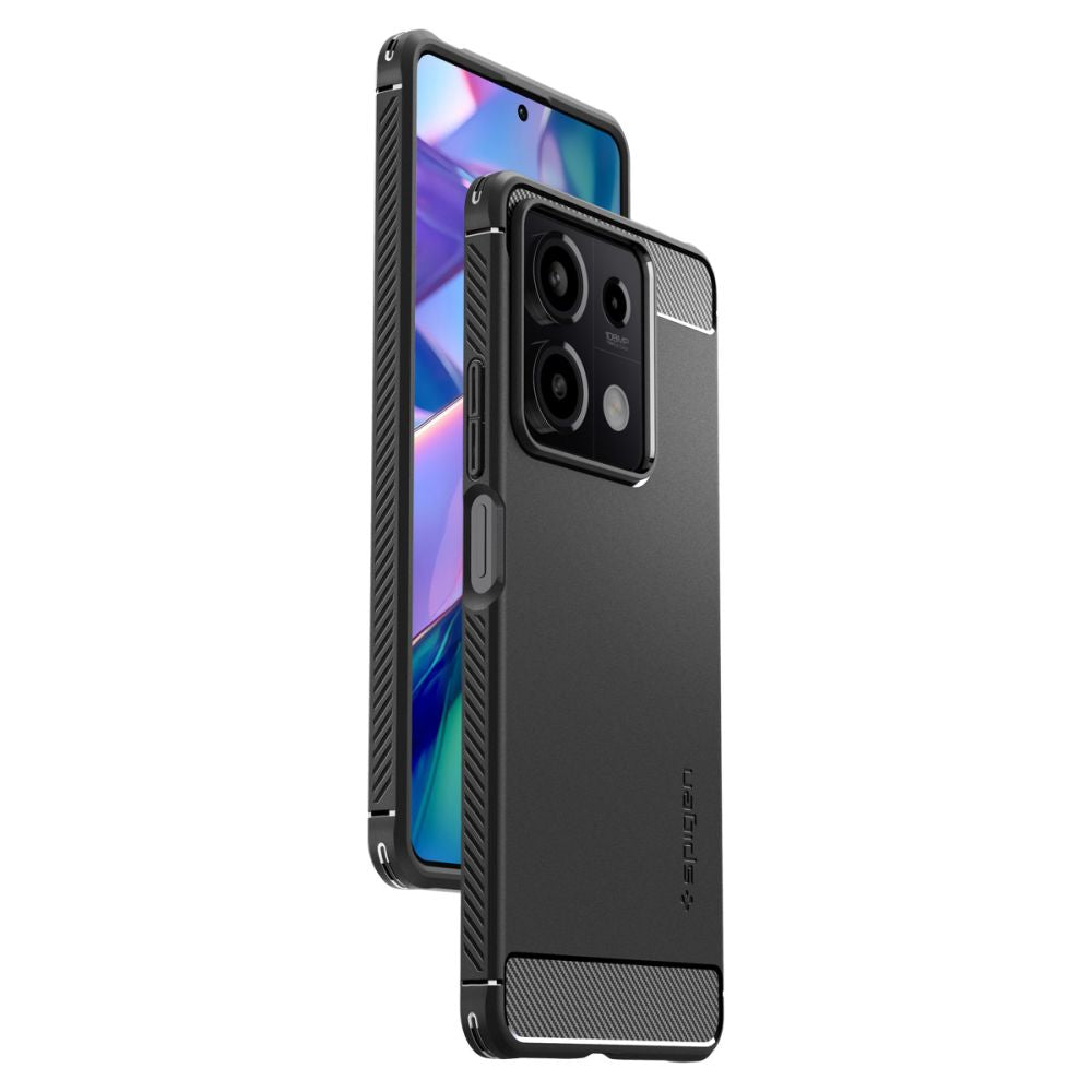 Funda para Xiaomi Redmi Note 13 5G, Spigen, Rugged Armor, Negra ACS07665