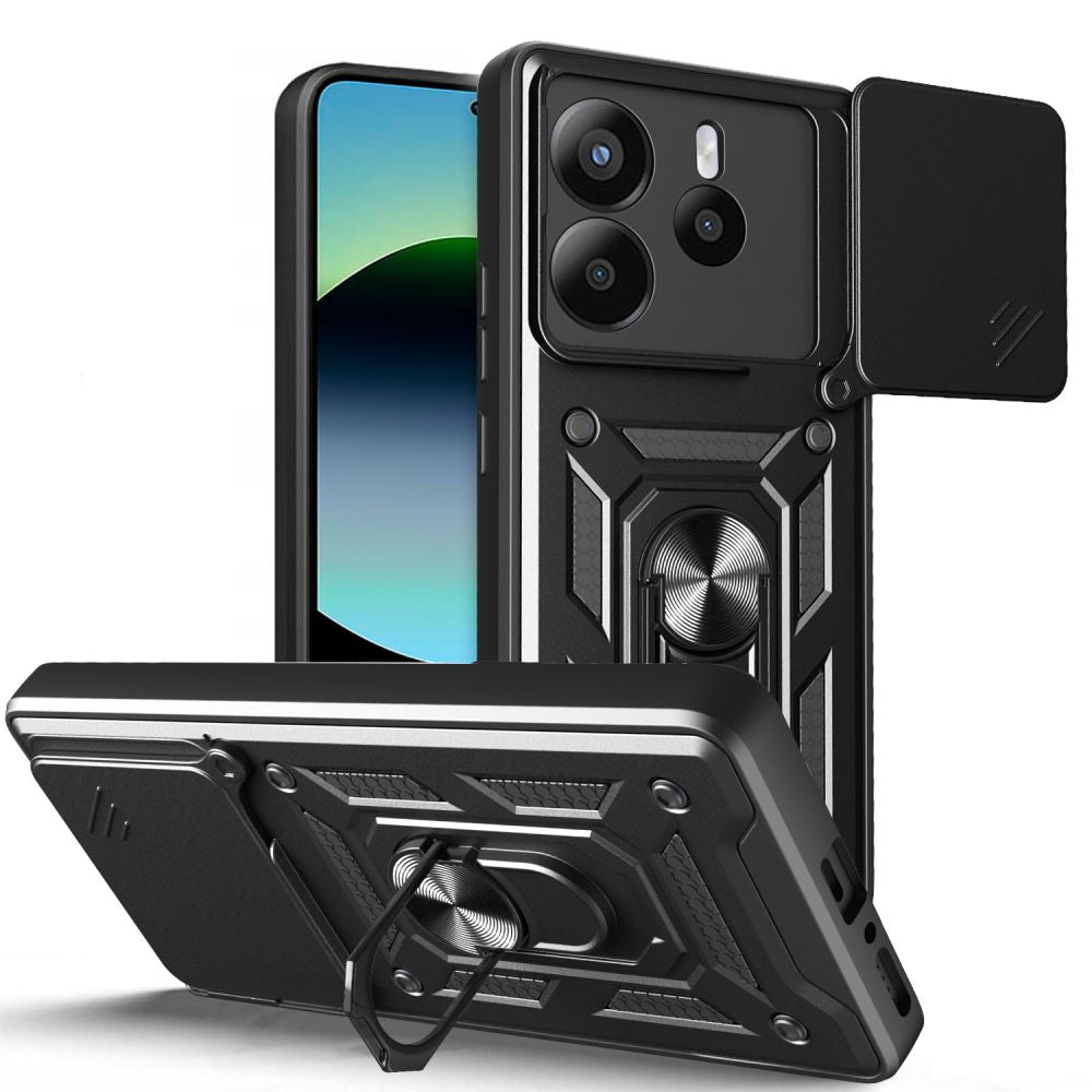 Funda para Xiaomi Redmi Note 14 5G, Tech-Protect, CamShield Pro, Negra