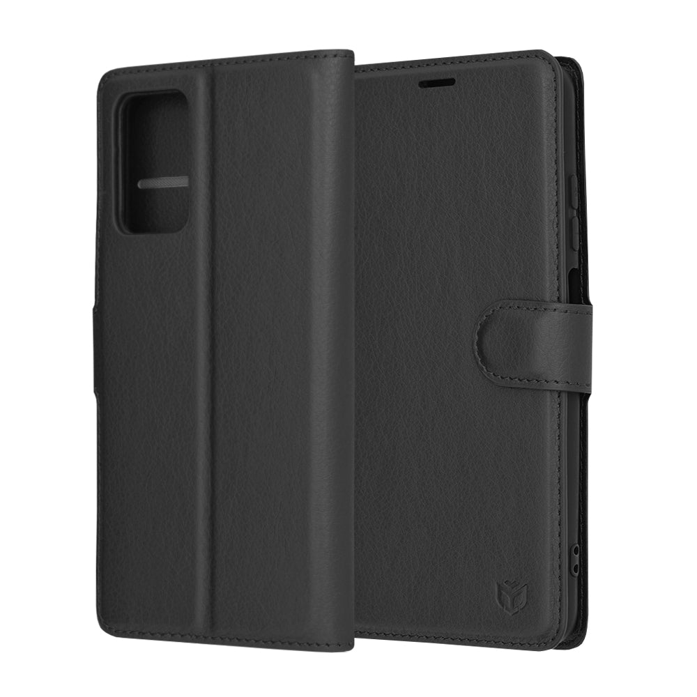 Funda para Xiaomi Redmi 10 2022 / 10 (2021), Techsuit, Leather Folio, Negra