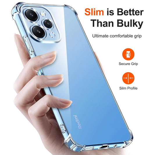 Funda para Xiaomi Redmi 12 5G / 12, Techsuit, Antigolpes Transparente, Transparente