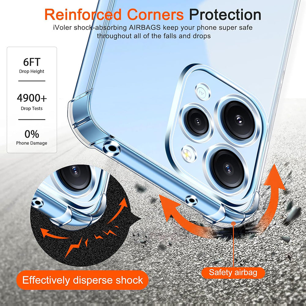 Funda para Xiaomi Redmi 12 5G / 12, Techsuit, Antigolpes Transparente, Transparente
