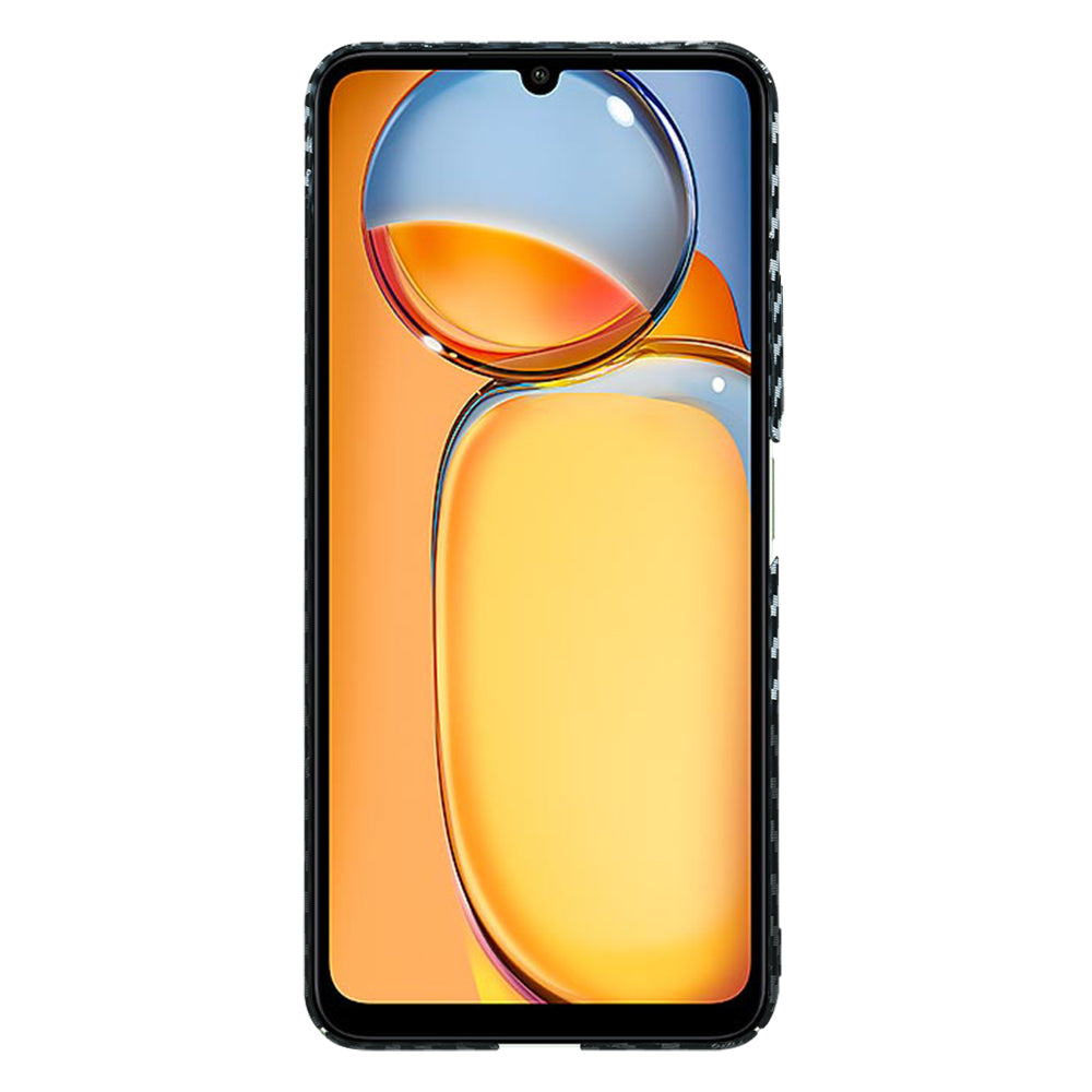 Funda para Xiaomi Redmi 13C 5G / 13C / Poco C65, Techsuit, Carbonite FiberShell, Negra Gris