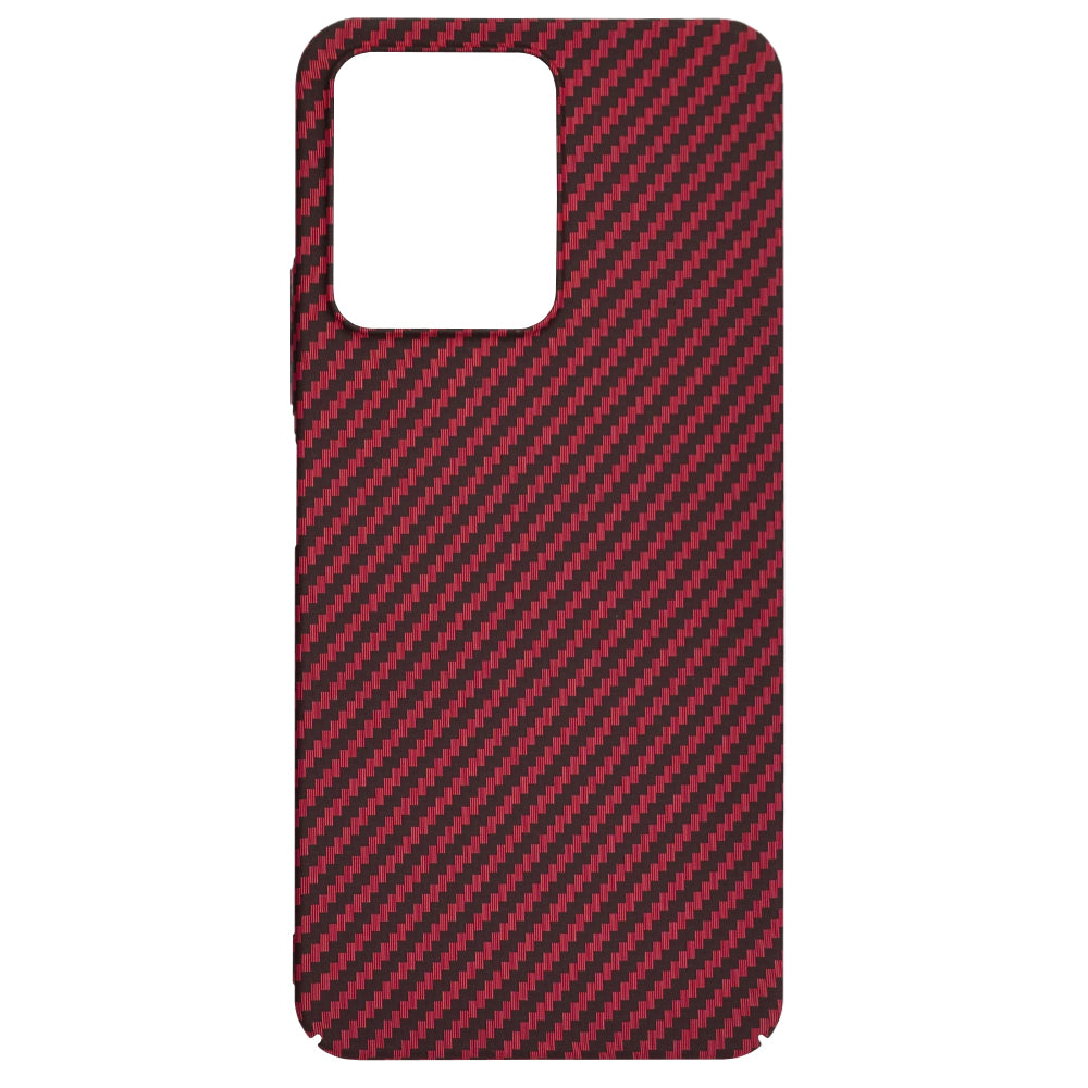 Funda para Xiaomi Redmi 13C 5G / 13C / Poco C65, Techsuit, Carbonite FiberShell, Roja