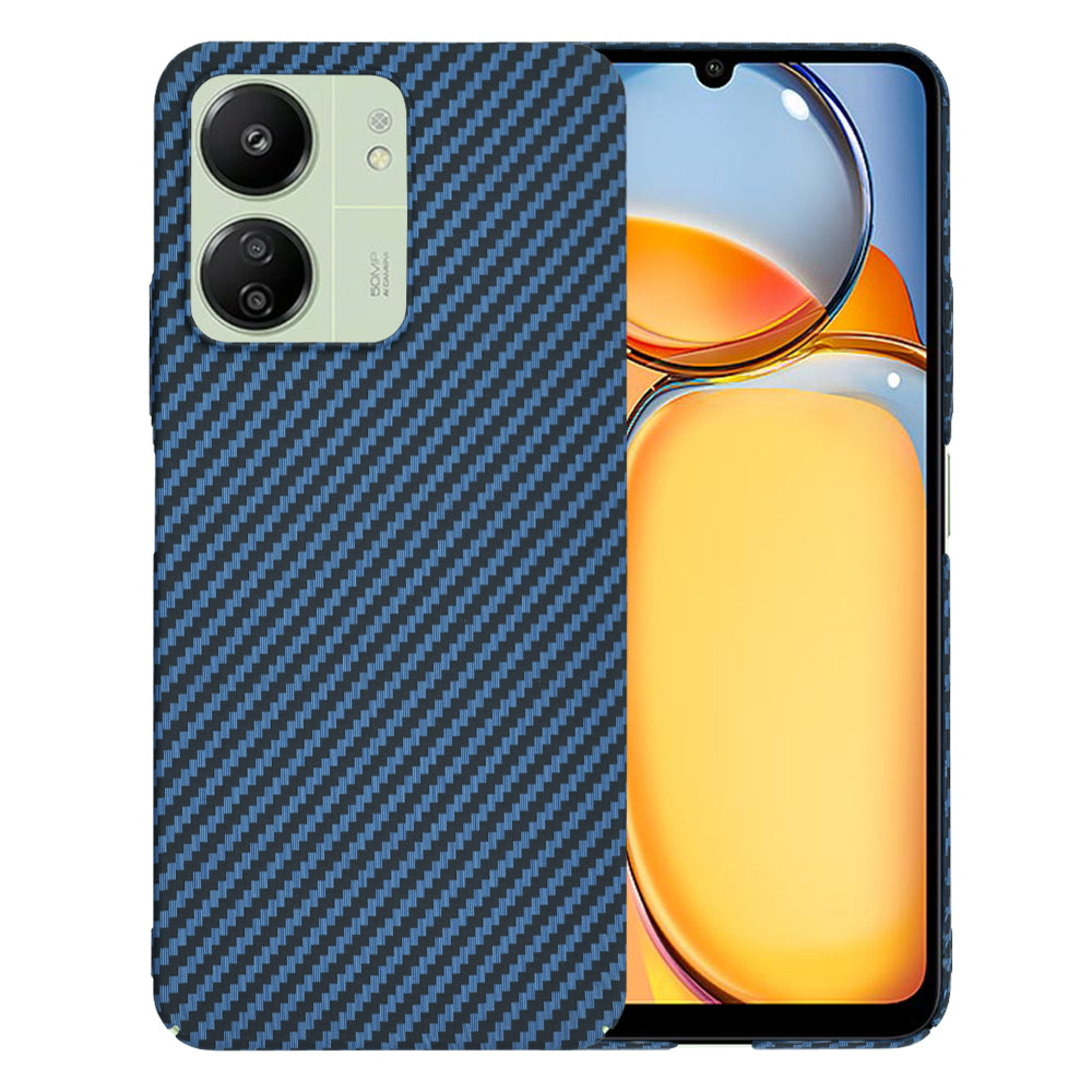 Funda para Xiaomi Redmi 13C 5G / 13C / Poco C65, Techsuit, Carbonite FiberShell, Turquesa