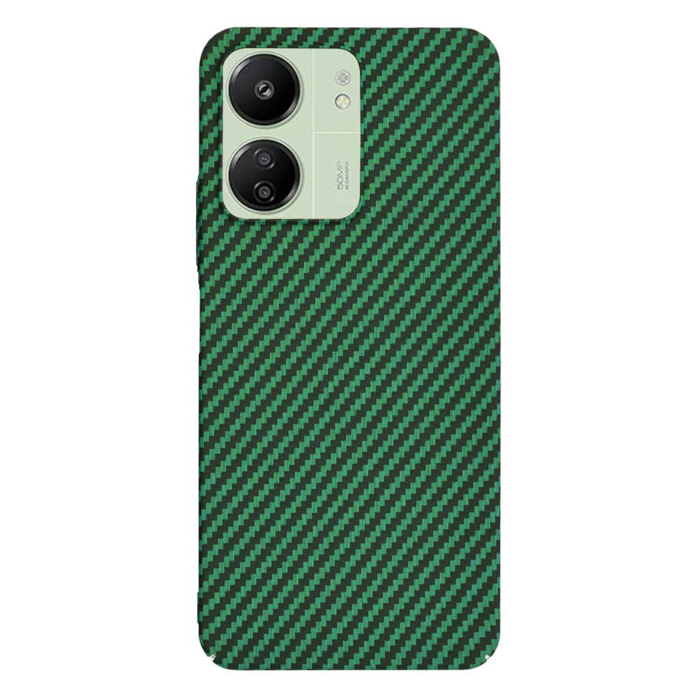 Funda para Xiaomi Redmi 13C 5G / 13C / Poco C65, Techsuit, Carbonite FiberShell, Verde