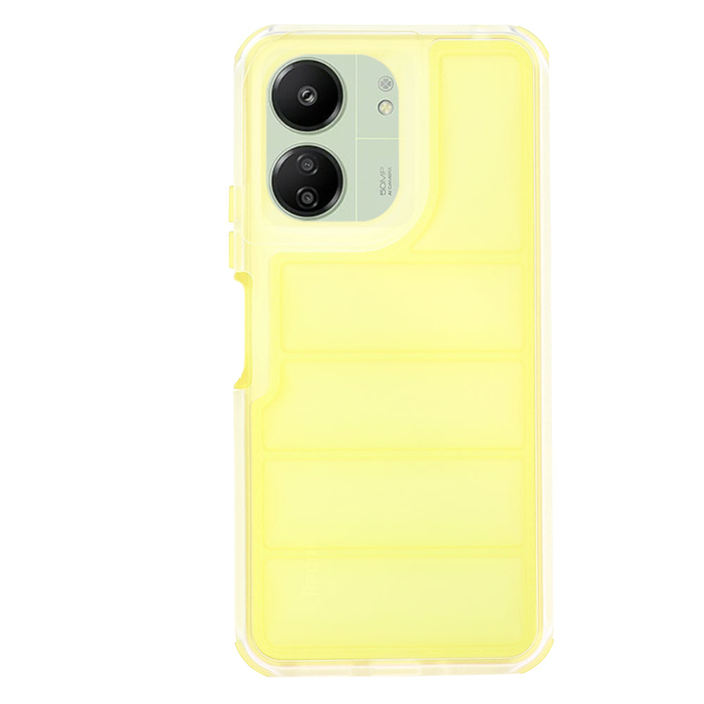 Funda para Xiaomi Redmi 13C 5G / 13C / Poco C65, Techsuit, Wave Shield, Amarilla