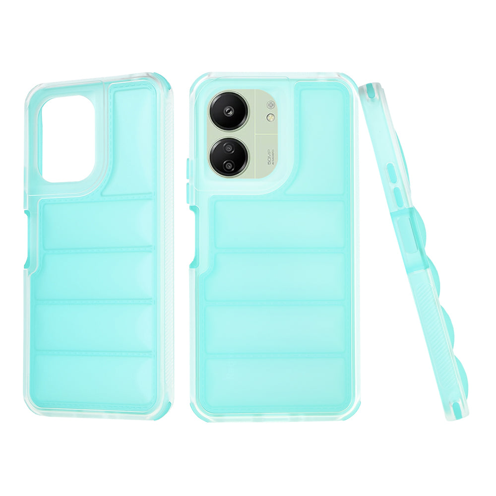 Funda para Xiaomi Redmi 13C 5G / 13C / Poco C65, Techsuit, Wave Shield, Turquesa