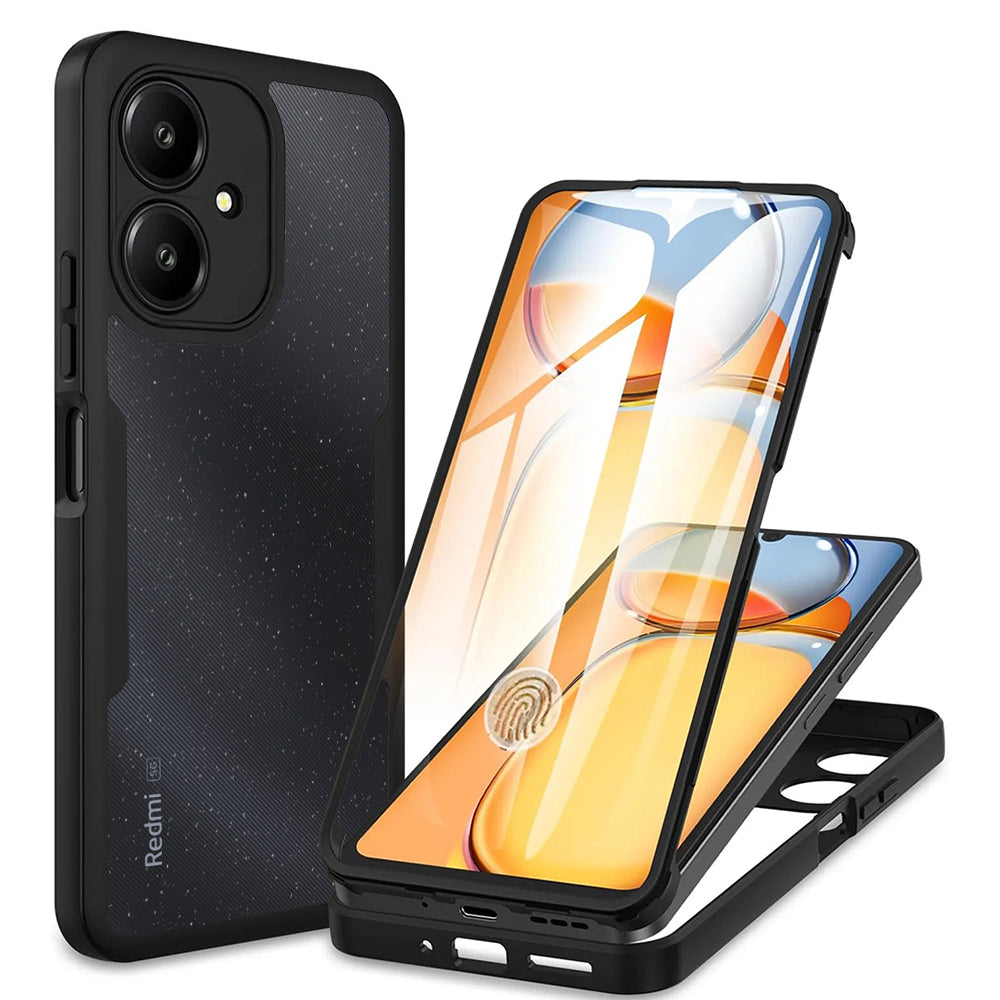 Funda para Xiaomi Redmi 13C 5G, Techsuit, ColorVerse 360, Negra