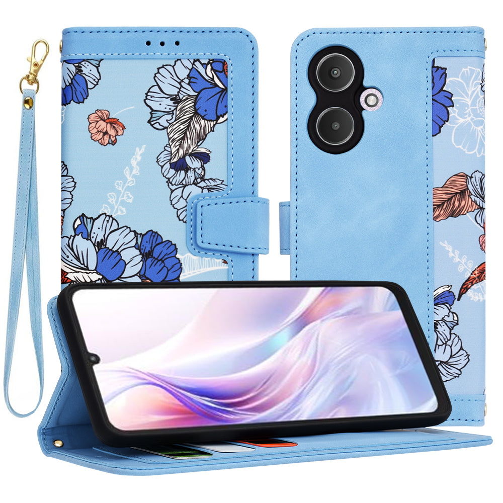 Funda para Xiaomi Redmi 13C 5G, Techsuit, FlipCraft, Azul