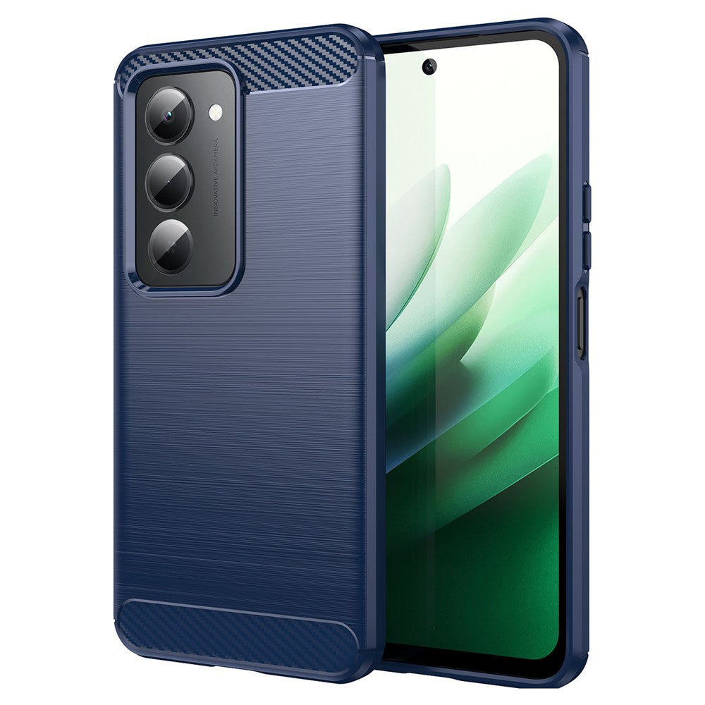 Funda para Xiaomi Redmi 15 5G / 15 4G, Techsuit, Carbono, Azul